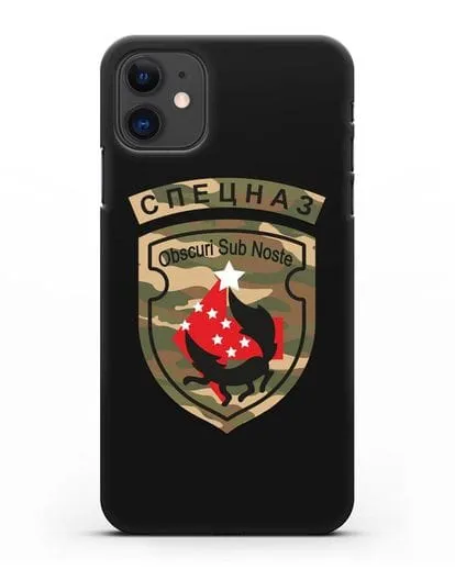 Чехол с надписью Спецназ и нарукавным знаком 5-я ОБрСпН цвет хаки силиконовый для iPhone 11