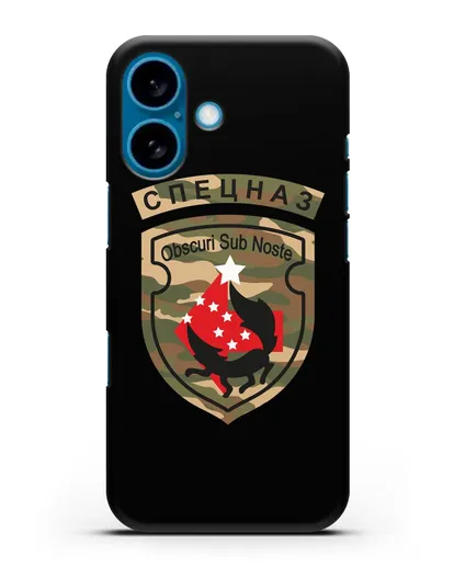 Чехол с надписью Спецназ и нарукавным знаком 5-я ОБрСпН цвет хаки силиконовый для iPhone 16