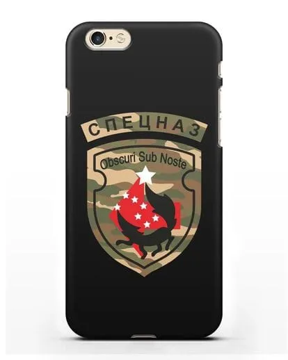 Чехол с надписью Спецназ и нарукавным знаком 5-я ОБрСпН цвет хаки силиконовый для iPhone 6