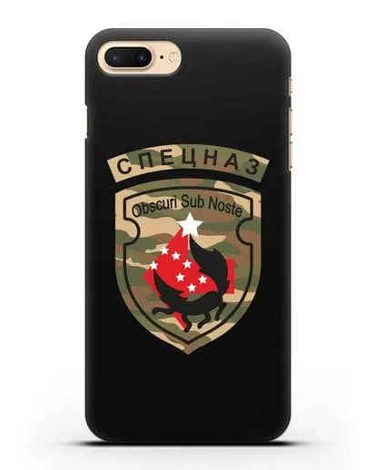 Чехол с надписью Спецназ и нарукавным знаком 5-я ОБрСпН цвет хаки силиконовый для iPhone 7 Plus
