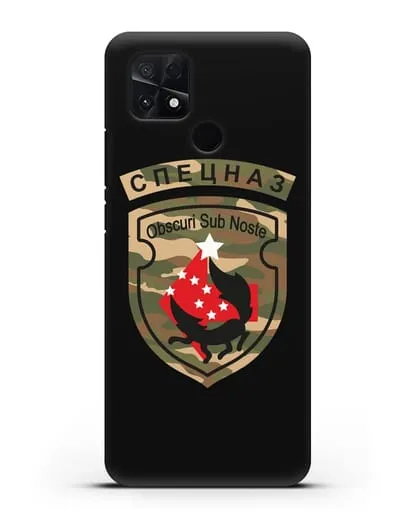Чехол с надписью Спецназ и нарукавным знаком 5-я ОБрСпН цвет хаки силиконовый для Xiaomi Poco C40