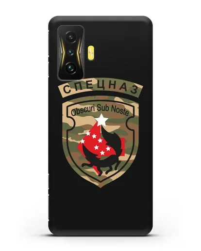 Чехол с надписью Спецназ и нарукавным знаком 5-я ОБрСпН цвет хаки силиконовый для Xiaomi Poco F4 GT