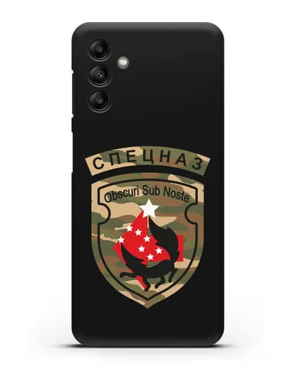 Чехол с надписью Спецназ и нарукавным знаком 5-я ОБрСпН цвет хаки силиконовый для Samsung Galaxy A04s [SM-A047]