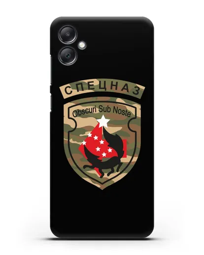Чехол с надписью Спецназ и нарукавным знаком 5-я ОБрСпН цвет хаки силиконовый для Samsung Galaxy A05 [SM-A055]