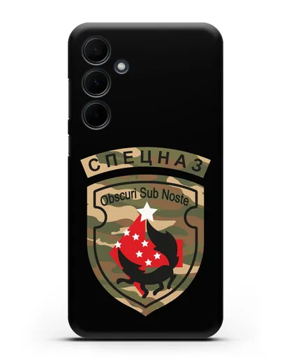 Чехол с надписью Спецназ и нарукавным знаком 5-я ОБрСпН цвет хаки силиконовый для Samsung Galaxy A35 [SM-A356]