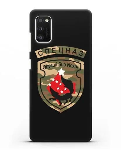 Чехол с надписью Спецназ и нарукавным знаком 5-я ОБрСпН цвет хаки силиконовый для Samsung Galaxy A41 [SM-A415F]
