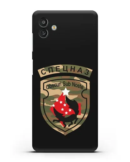 Чехол с надписью Спецназ и нарукавным знаком 5-я ОБрСпН цвет хаки силиконовый для Samsung Galaxy M13 [SM-M135]