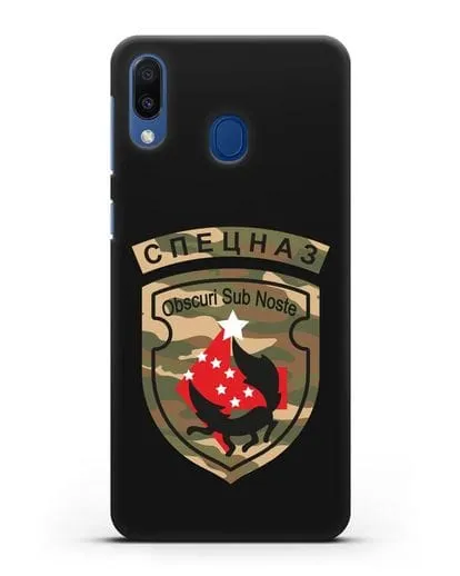 Чехол с надписью Спецназ и нарукавным знаком 5-я ОБрСпН цвет хаки силиконовый для Samsung Galaxy M20 [SM-M205F]