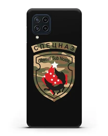 Чехол с надписью Спецназ и нарукавным знаком 5-я ОБрСпН цвет хаки силиконовый для Samsung Galaxy M22 [M225F]