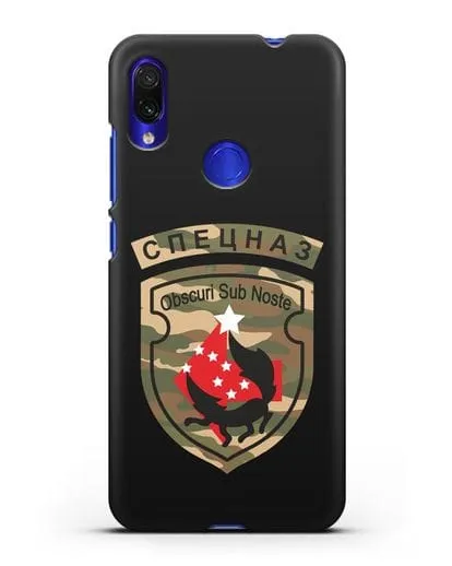 Чехол с надписью Спецназ и нарукавным знаком 5-я ОБрСпН цвет хаки силиконовый для Xiaomi Redmi Note 7