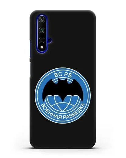 Чехол со знаком Военная разведка РБ силиконовый для Honor 20