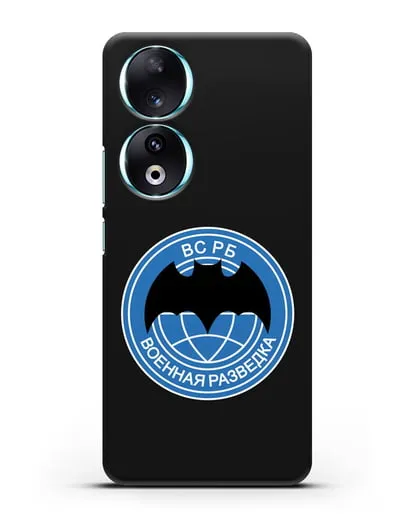 Чехол со знаком Военная разведка РБ силиконовый для Honor 90