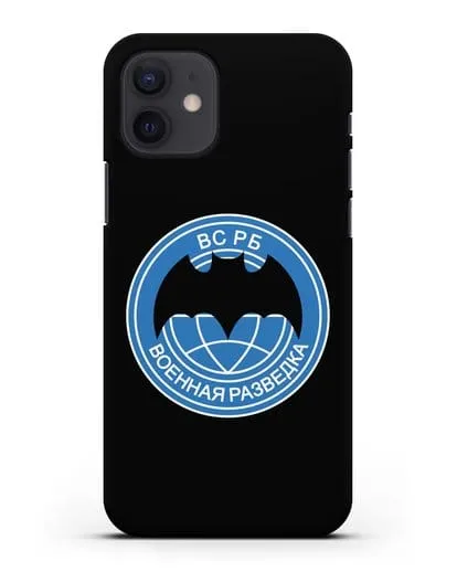 Чехол со знаком Военная разведка РБ силиконовый для iPhone 12