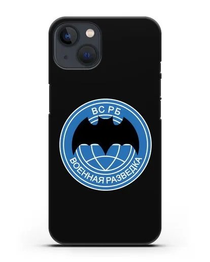 Чехол со знаком Военная разведка РБ силиконовый для iPhone 13 Mini