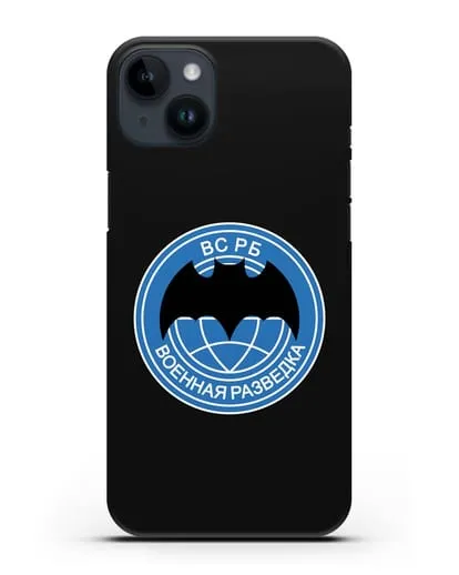 Чехол со знаком Военная разведка РБ силиконовый для iPhone 14 Plus
