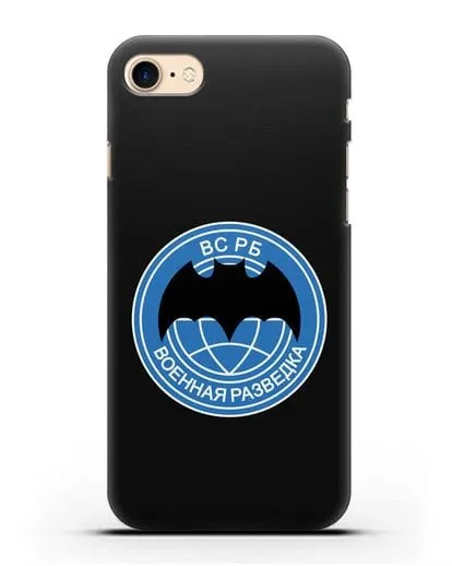 Чехол со знаком Военная разведка РБ силиконовый для iPhone 7