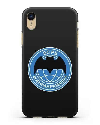 Чехол со знаком Военная разведка РБ силиконовый для iPhone XR