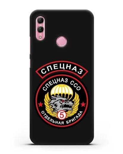Чехол с изображением волка и надписью Спецназ ССО 5 ОБрСпН силиконовый для Honor 10 Lite
