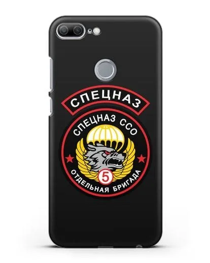 Чехол с изображением волка и надписью Спецназ ССО 5 ОБрСпН силиконовый для Honor 9 Lite