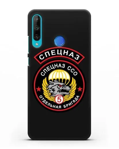 Чехол с изображением волка и надписью Спецназ ССО 5 ОБрСпН силиконовый для Honor 9C