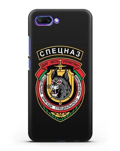 Чехол с эмблемой 3-я ОБрСпН ВВ МВД РБ силиконовый для Honor 10
