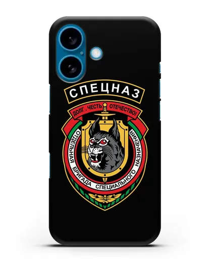 Чехол с эмблемой 3-я ОБрСпН ВВ МВД РБ силиконовый для iPhone 16