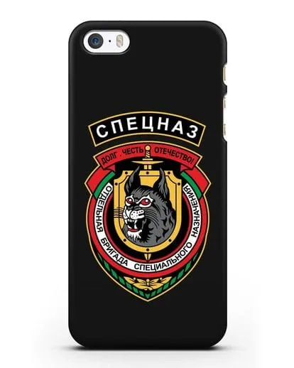 Чехол с эмблемой 3-я ОБрСпН ВВ МВД РБ силиконовый для iPhone 5/5s/SE