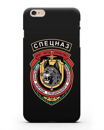 Чехол с эмблемой 3-я ОБрСпН ВВ МВД РБ силиконовый для iPhone 6s Plus