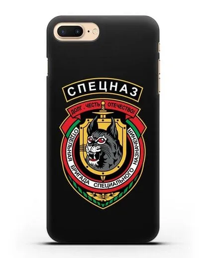 Чехол с эмблемой 3-я ОБрСпН ВВ МВД РБ силиконовый для iPhone 7 Plus