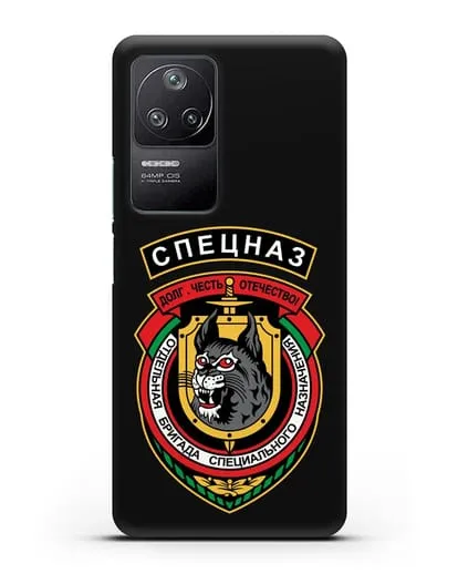 Чехол с эмблемой 3-я ОБрСпН ВВ МВД РБ силиконовый для Xiaomi Poco F4