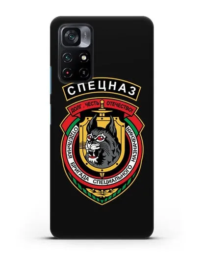 Чехол с эмблемой 3-я ОБрСпН ВВ МВД РБ силиконовый для Xiaomi Poco M4 Pro 5G