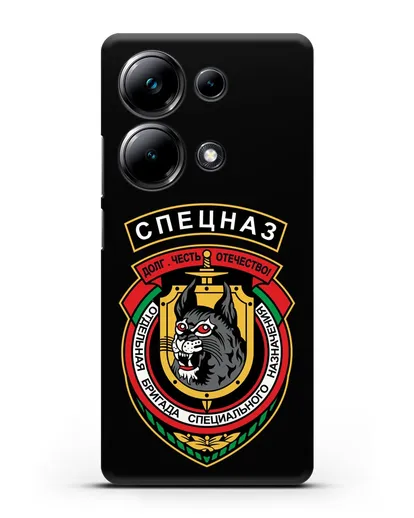 Чехол с эмблемой 3-я ОБрСпН ВВ МВД РБ силиконовый для Xiaomi Poco M6 Pro