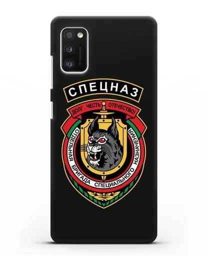 Чехол с эмблемой 3-я ОБрСпН ВВ МВД РБ силиконовый для Samsung Galaxy A41 [SM-A415F]