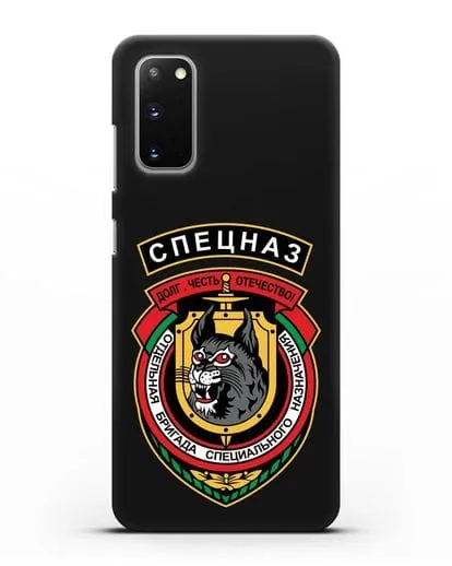 Чехол с эмблемой 3-я ОБрСпН ВВ МВД РБ силиконовый для Samsung Galaxy S20 [SM-G980F]