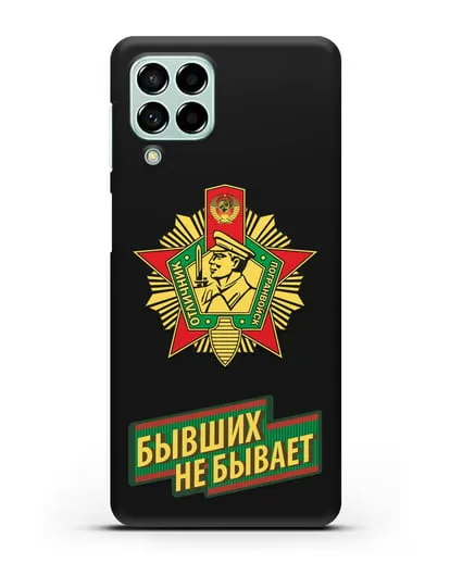 Чехол со знаком Отличник погранвойск и надписью Бывших не бывает силиконовый для Samsung Galaxy M33 [SM-M336]