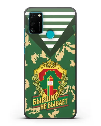 Чехол Камуфляж, тельняшка с гербом Пограничных войск РБ силиконовый для Honor 9A