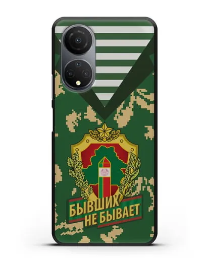 Чехол Камуфляж, тельняшка с гербом Пограничных войск РБ силиконовый для Honor X7