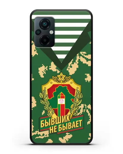 Чехол Камуфляж, тельняшка с гербом Пограничных войск РБ силиконовый для Xiaomi Poco M5