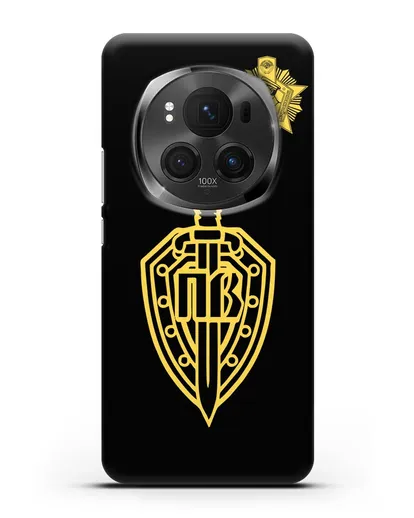 Чехол с гербом Пограничных войск и знаком Отличник погранвойск силиконовый для Honor Magic 6 Pro