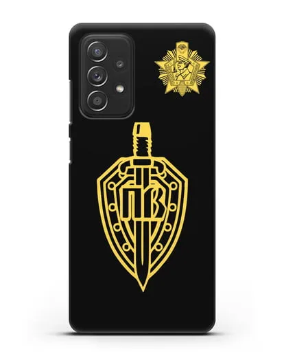 Чехол с гербом Пограничных войск и знаком Отличник погранвойск силиконовый для Samsung Galaxy A53