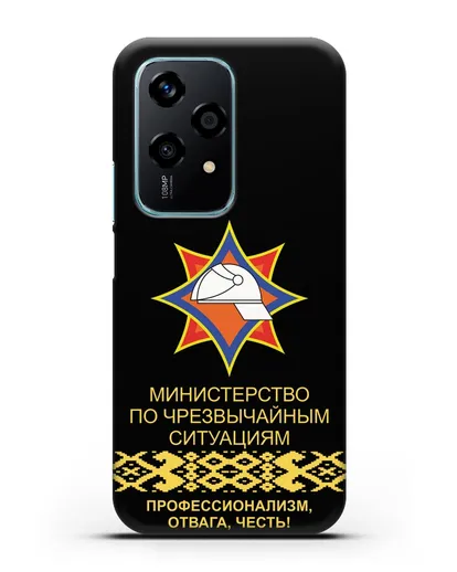 Чехол с эмблемой МЧС Республики Беларусь силиконовый для Honor 200 Lite
