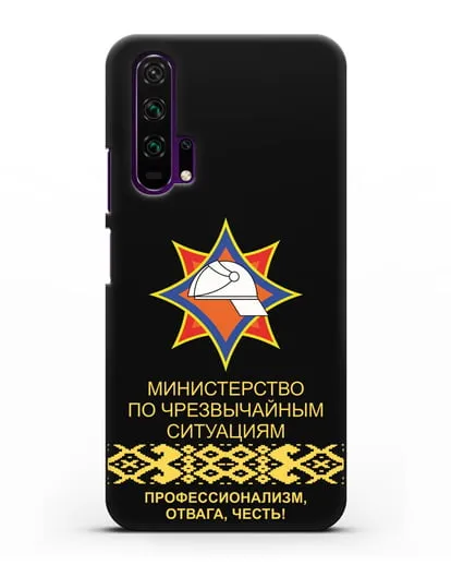 Чехол с эмблемой МЧС Республики Беларусь силиконовый для Honor 20 Pro