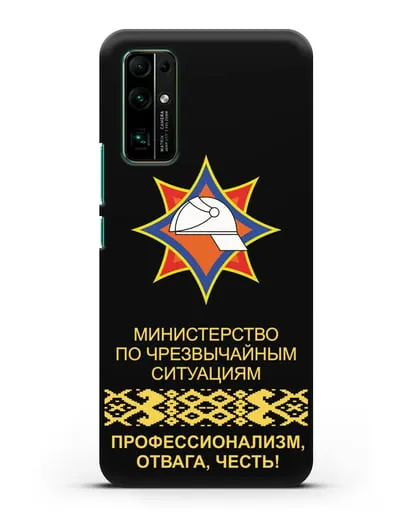 Чехол с эмблемой МЧС Республики Беларусь силиконовый для Honor 30