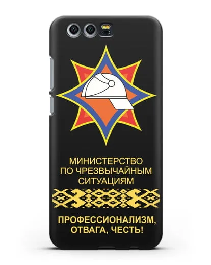 Чехол с эмблемой МЧС Республики Беларусь силиконовый для Honor 9