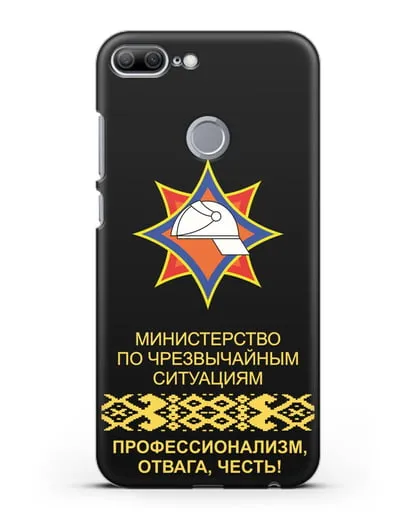Чехол с эмблемой МЧС Республики Беларусь силиконовый для Honor 9 Lite