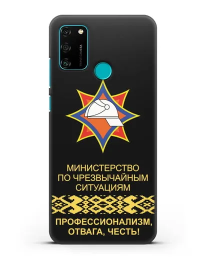 Чехол с эмблемой МЧС Республики Беларусь силиконовый для Honor 9A