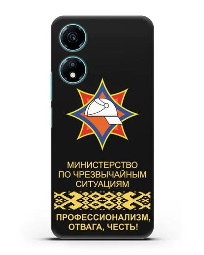 Чехол с эмблемой МЧС Республики Беларусь силиконовый для Honor X5 Plus