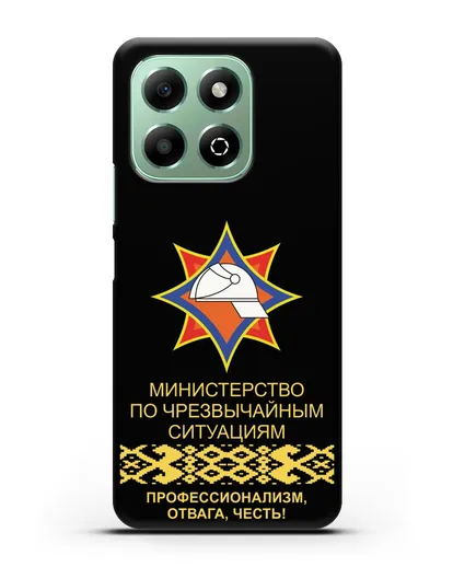 Чехол с эмблемой МЧС Республики Беларусь силиконовый для Honor X6b