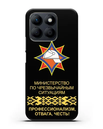Чехол с эмблемой МЧС Республики Беларусь силиконовый для Honor X8b