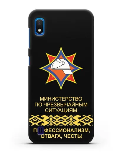 Чехол с эмблемой МЧС Республики Беларусь силиконовый для Samsung Galaxy A10 [SM-A105F]